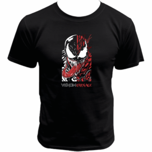 Playera Venom Carnage color negro