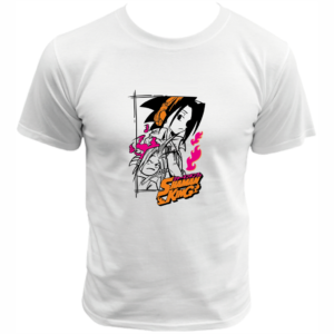 Playera Shaman anime color blanco